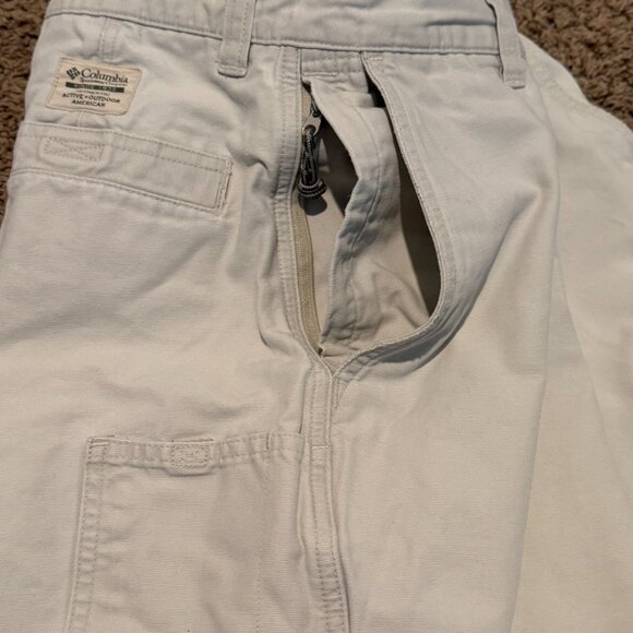 Columbia Men’s 7" Inseam Cotton Cargo Shorts - Tan Khaki - Size 34 - Picture 8 of 15